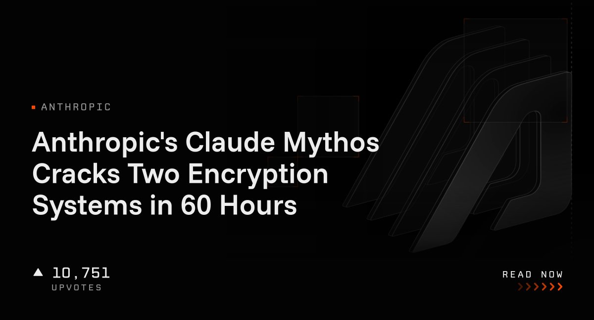 Red Encryption Anthropic's Claude Mythos Cracks Two Encryption Systems in 60 Hours ...
