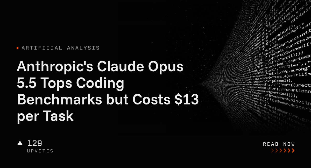 Anthropic's Claude Opus 5.5 Tops Coding Benchmarks but Costs $13 per Task