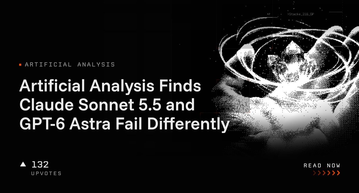 Artificial Analysis Finds Claude Sonnet 5.5 and GPT-6 Astra Fail ...