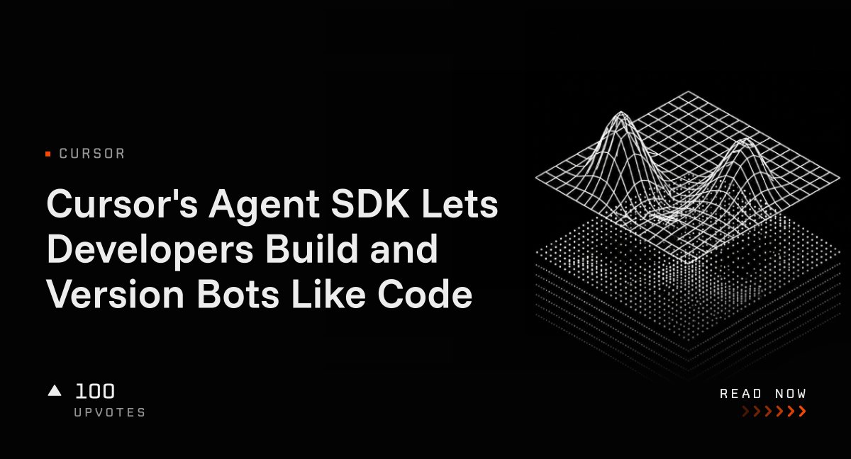 Bot 2 Testing Cursor's Agent SDK Lets Developers Build and Version Bots Like Code ...