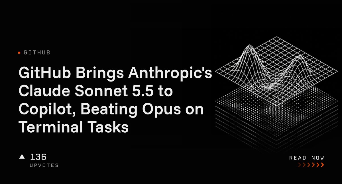 GitHub Brings Anthropic's Claude Sonnet 5.5 to Copilot, Beating Opus on ...