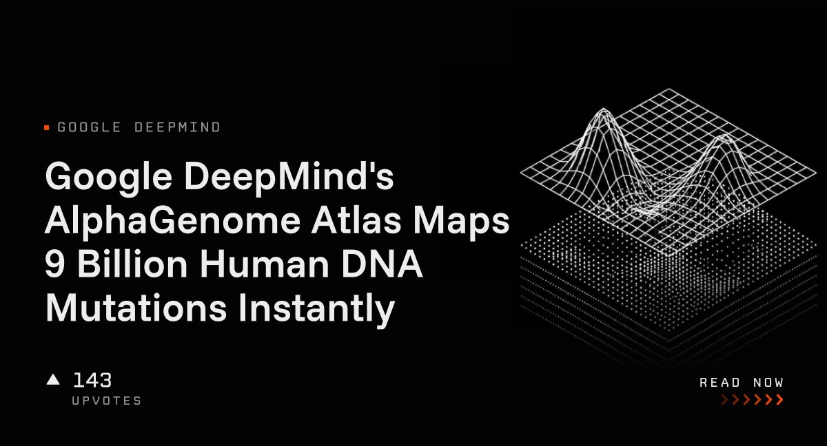 Google DeepMind's AlphaGenome Atlas Maps 9 Billion Human DNA Mutations Instantly