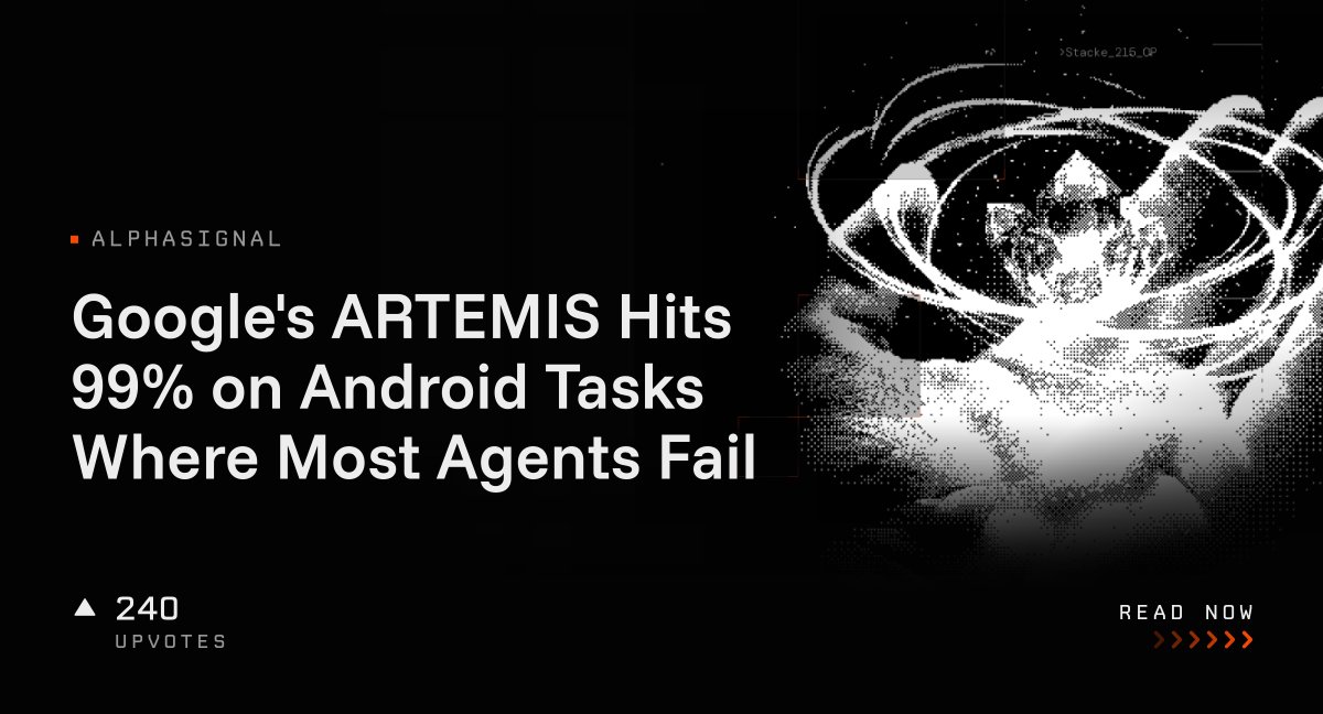 Google's ARTEMIS Hits 99% on Android Tasks Where Most Agents Fail