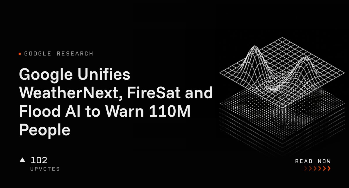 Google Unifies WeatherNext, FireSat and Flood AI to Warn 110M People