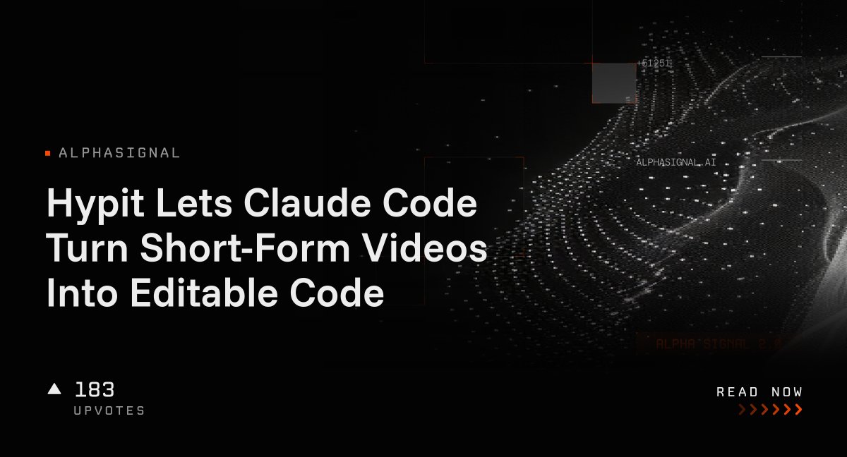 Hypit Lets Claude Code Turn Short-Form Videos Into Editable Code