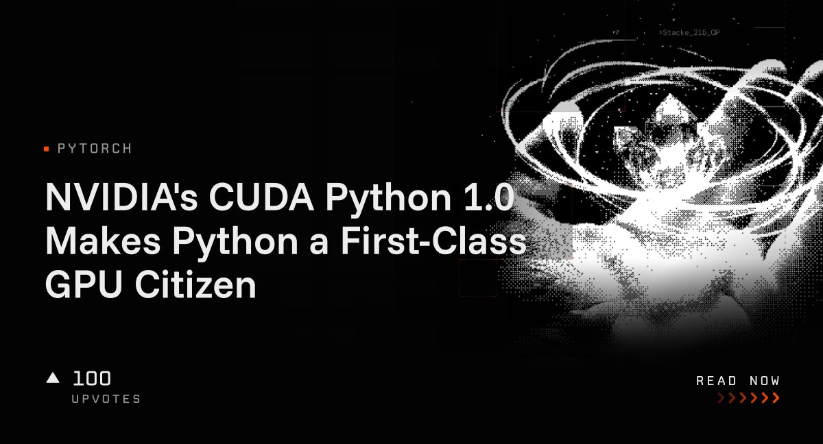NVIDIA's CUDA Python 1.0 Makes Python a First-Class GPU Citizen