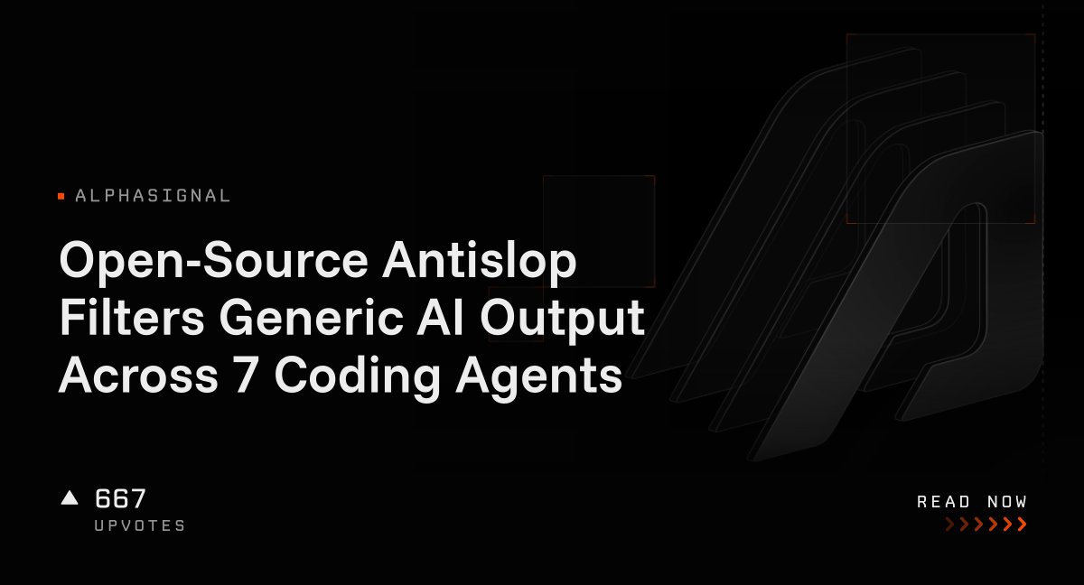Open-Source Antislop Filters Generic AI Output Across 7 Coding Agents