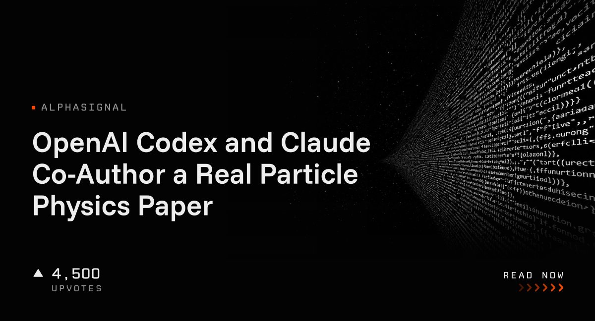 OpenAI Codex and Claude Co-Author a Real Particle Physics Paper