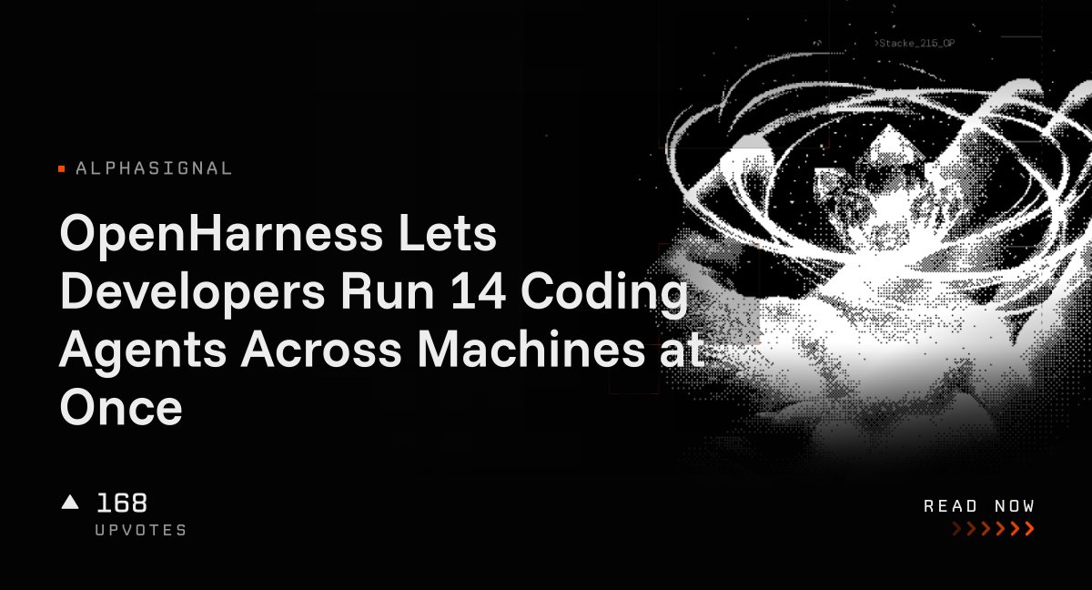 OpenHarness Lets Developers Run 14 Coding Agents Across Machines at Once