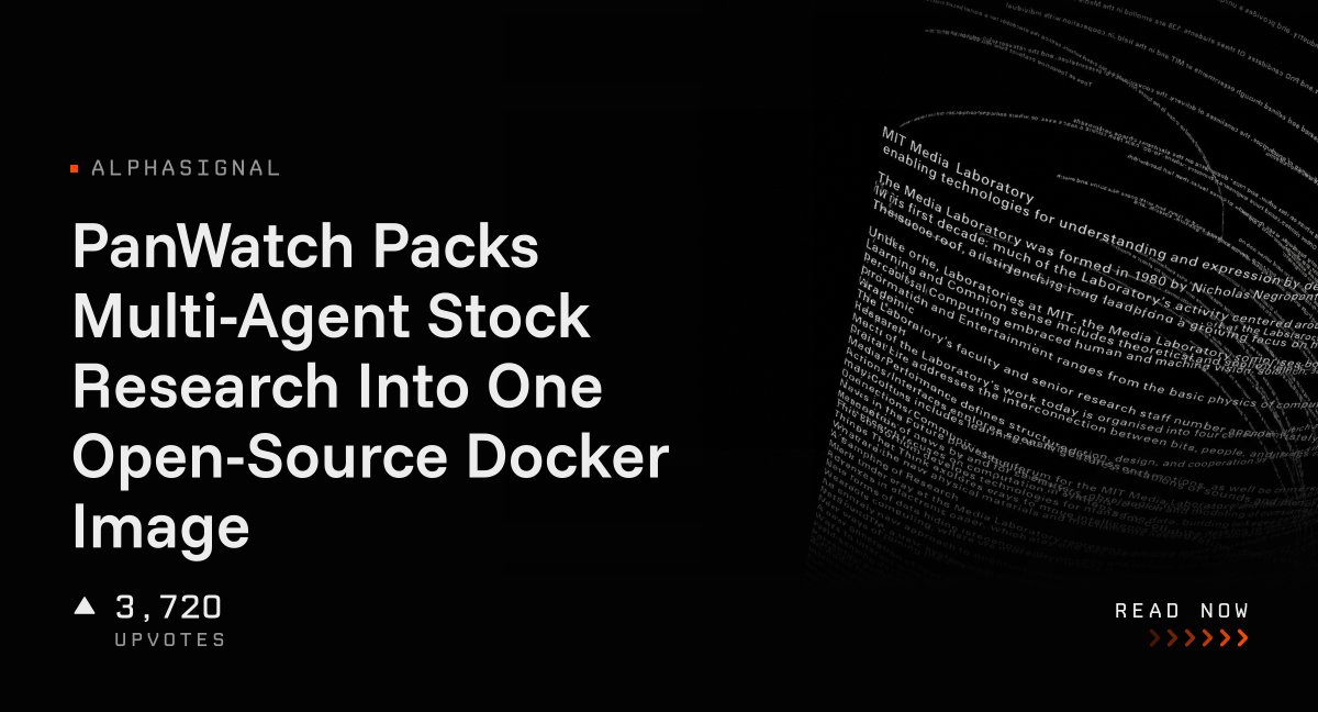 PanWatch Packs Multi-Agent Stock Research Into One Open-Source Docker Image
