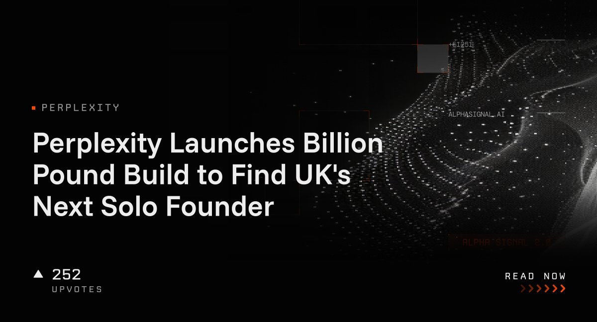 Perplexity Launches Billion Pound Build to Find UK's Next Solo Founder ...