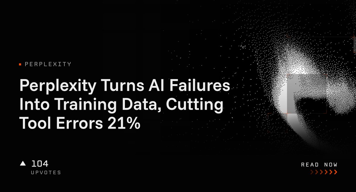 Perplexity Turns AI Failures Into Training Data, Cutting Tool Errors 21%