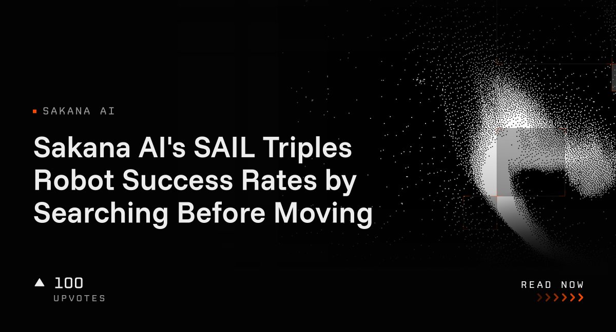 Sakana AI's SAIL Triples Robot Success Rates by Searching Before Moving
