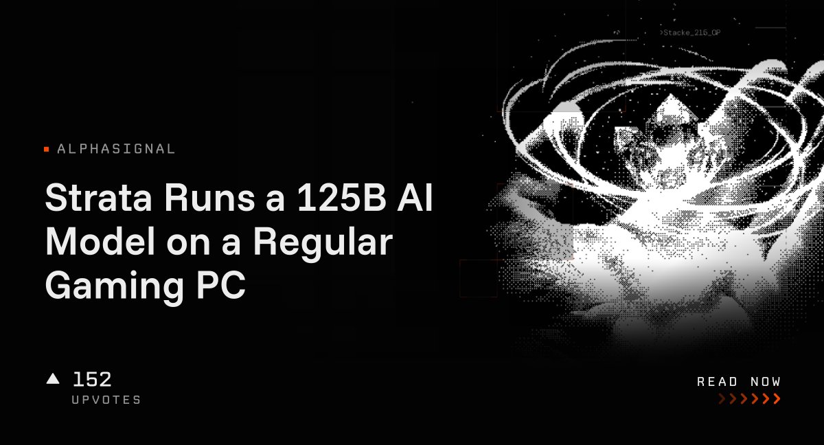 Strata Runs a 125B AI Model on a Regular Gaming PC