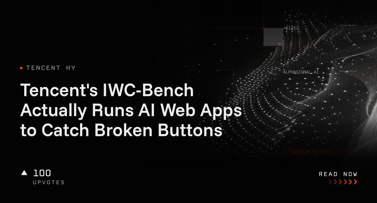 Tencent's IWC-Bench Actually Runs AI Web Apps to Catch Broken Buttons